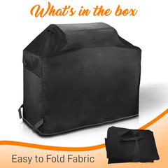 50 In. 600D Polyester Heavy-Duty Waterproof with UV Resistant PVC Backing Barbec