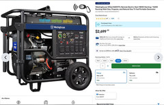 Brand New Westinghouse Tri-Fuel Portable Generator – In Box