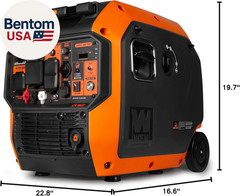 6800-Watt Dual Fuel Rv-Ready Electric Start Portable Inverter Generator with Fue