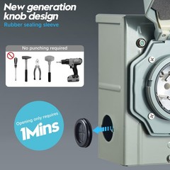 WYM world 50 Amp Generator Power Inlet Box, NEMA SS2-50P for 3 SS250P