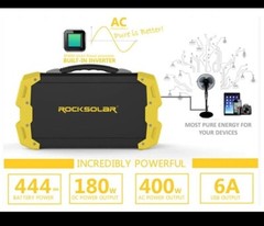 ROCKSOLAR 400W Portable Power Station RS650 Lithium Battery Solar Generator READ