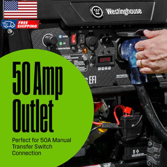 Westinghouse 12,500/9,500-Watt Dual Fuel Gas and Propane Powered EFI Portable US