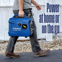 Westinghouse 1,500-W Portable Gas Inverter Generator with CO Sensor, Ultralight