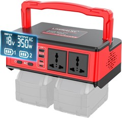 Portable 350W Power Station for Milwaukee Batteries