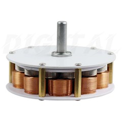 Miniature Disc-Core Generator 50W 24V High Magnetic Field 100-650rpm 85mm*25mm