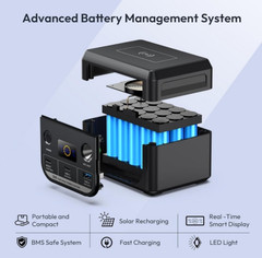 Estación de Energía Portátil 100W 96Wh LiFePO4 USB-C para Camping y Emergencias