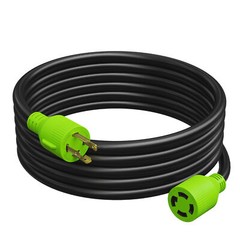 Generator Extension Cord 25 Ft 4 Prong Power Cable 10 4 30 Amp Adapter Plug New