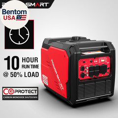 4800-Watt Portable Inverter Generator with Wheels Handle Kit, CO Protect, Quiet,