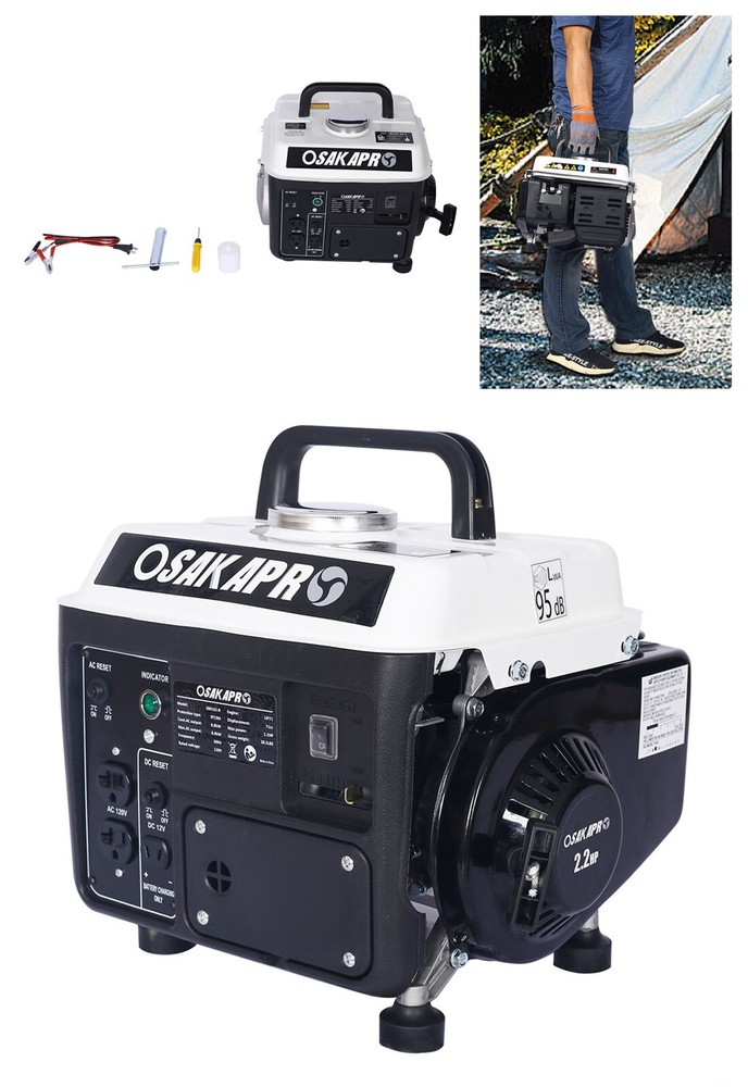 2-Stroke OHV Portable Generator 900 Watt 71CC Gas Powered Start Home Back Up