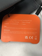Jackery Carrying Case Bag M Size Gray+Orange Coated Poly Fabric ( Just Case )