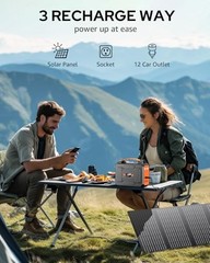 Solar Powered Generator 200W Solar Generators(Orange & Black) + 40W Solar Panel