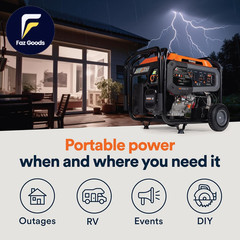 Generac 12,500 Starting Watt Tri-Fuel Portable Generator Electric Start