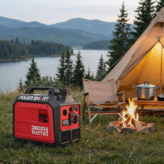 3600-Watt Portable Inverter Generator, Quiet Technology, RV Ready 30A Outlet, Ca