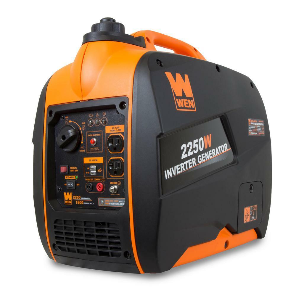WEN 2,250-W Super Quiet Portable Gas Powered Inverter Generator Home Backup RV