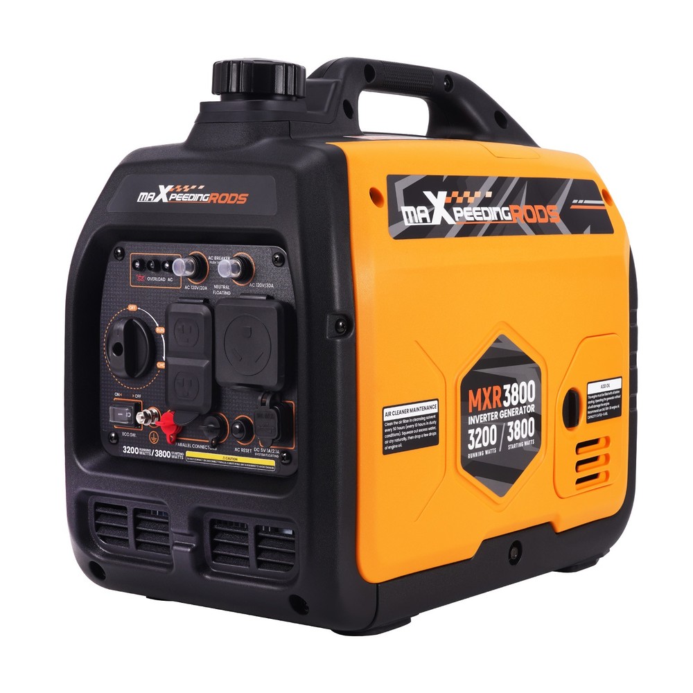 Gas Powered 3.8KW Portable Inverter Generator Quiet 58 dB for Garden Outdoor