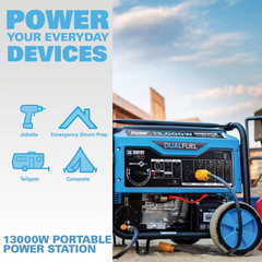 Pulsar PG13000BRCO 13000-Watt Dual Fuel Portable Generator