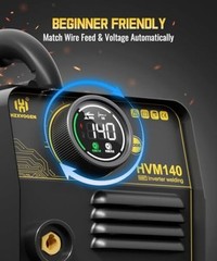 140A MIG Welder, 110V/220V Dual Voltage, Flux Core MIG/Lift MIG Welder 140A