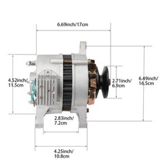 EODSAD Permanent Magnet Alternator Generator 1500W AC 14V PMA Single Wheel