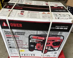 A-iPower 5,000-W Portable Gas Powered Generator with Wheel Kit Home RV Camping