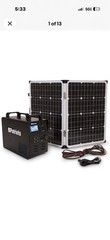 Patriot Power Solar Generator 1500w 120v & 2 Solar Panel-~ Brand New ~