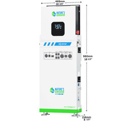 Nature’s Generator Lithium 10K Solar Generator for Home with Plug&Play Design