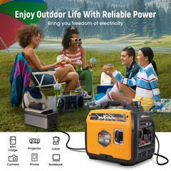 3800W Portable Inverter Generator Gas Powered Quiet for Camping RV Travel