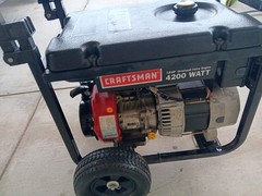 Craftsman 7.8 hp 4200 Watt overhead Valve, generator, Dolly style, Recoil start