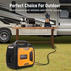 Gas Powered Generator 5000W Peak Digital Display Electric Remote Start RV Ready