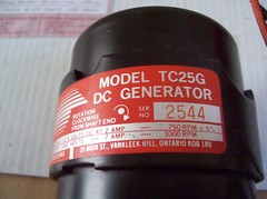 Vintage Thermax TC 25G DC Generator Off Grid Power 25 – 150 Watts NOS