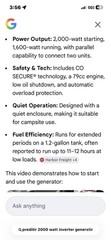 Predator 2000 Watt Super Quiet Portable Inverter Generator CO Secure RV Ready