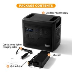 1000Wh Portable Power Station Solar Generator,Lithium Battery,Backup Power
