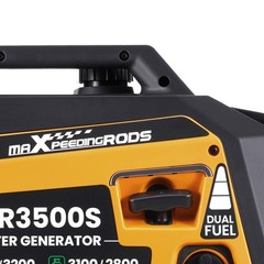 3.5KW Portable Super Quiet Dual Fuel Inverter Generator Electric Start Gas / LPG