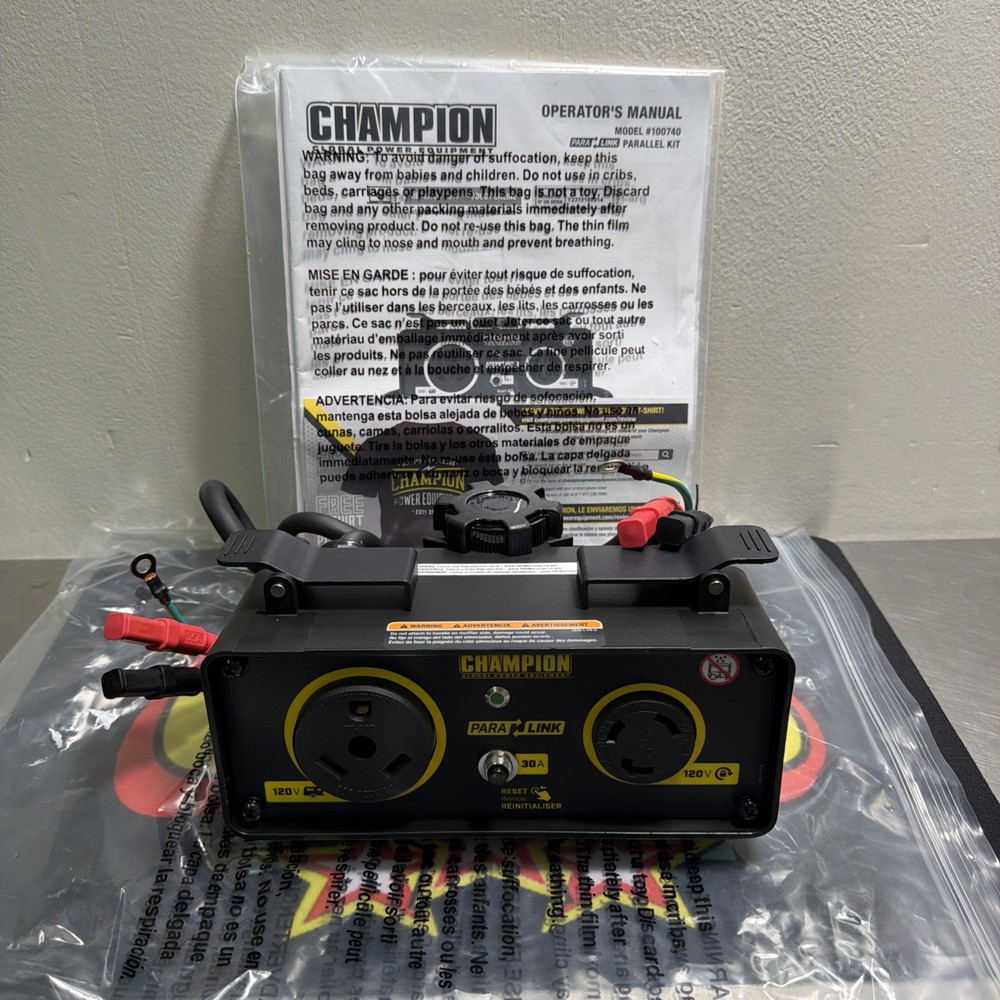 Champion Power Equipment Generator 100740 – 2000W Inverter Parallel Kit 30-Amp