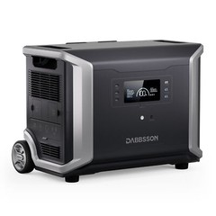 Dabbsson 3430Wh 3600W Portable Power Station Solar Generator for Home Backup Rvs