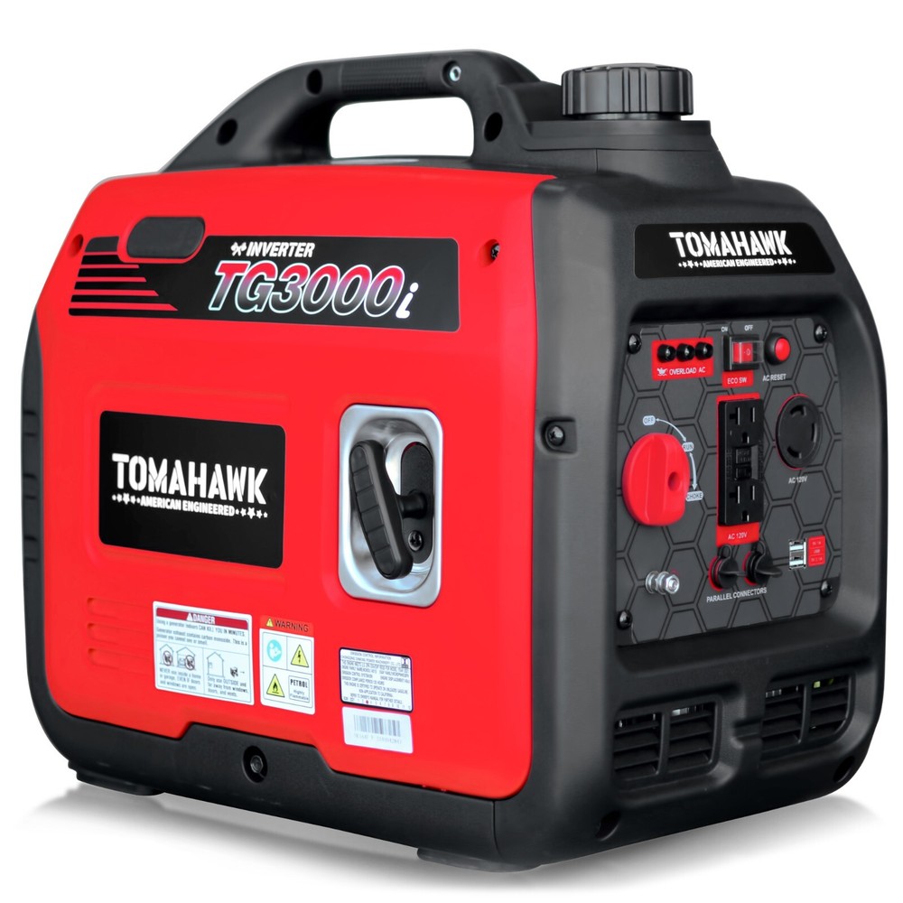 3000 Watt Inverter Generator Super Quiet Portable Power 120V Outlet
