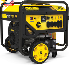15000-Watt MKE Series Portable Generator with Electric Start and CO Shield