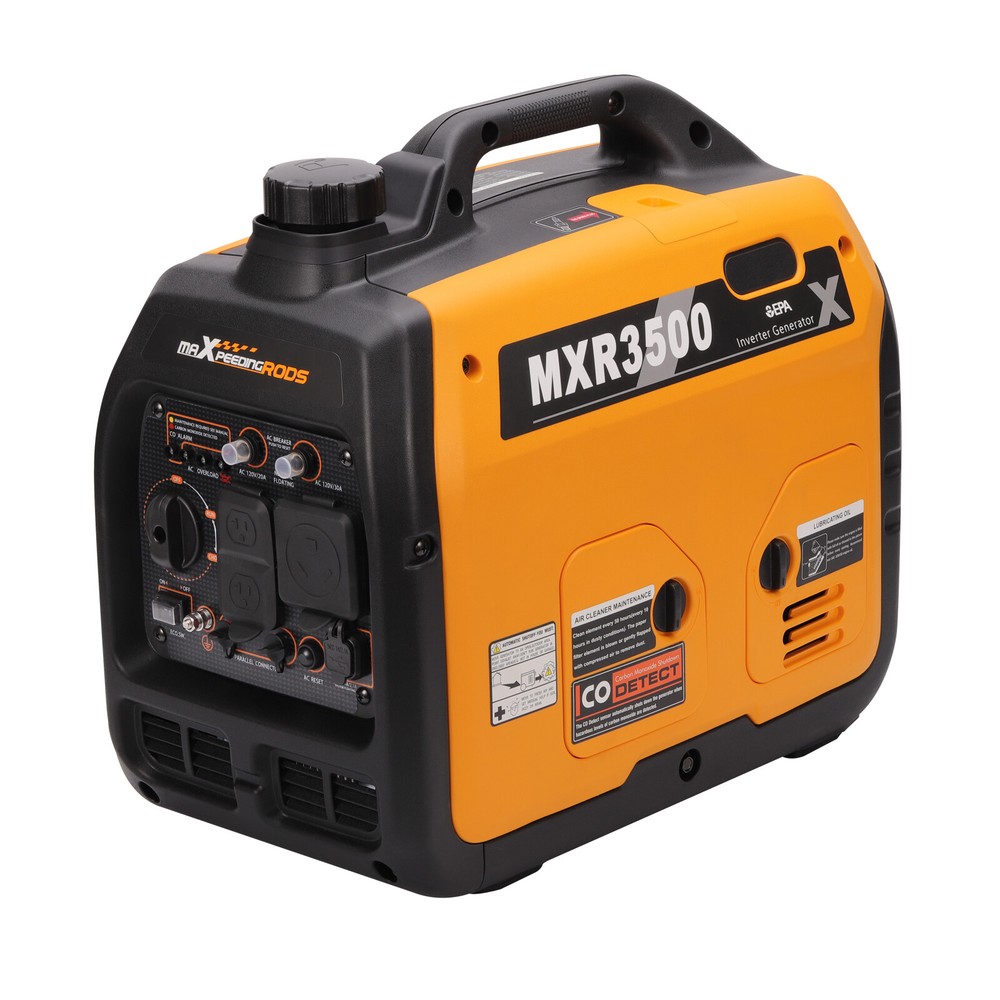 Gas Powered Silent Inverter Generator Portable 3500W Ultralight Parallel Ready