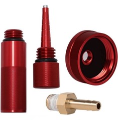 Generator Aluminum Extended Run Gas Cap with Brass Funnel for Honda EU2200i Red