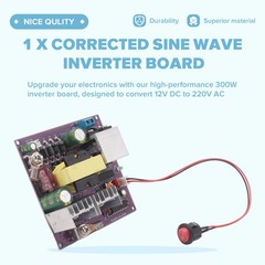 300W Correct Sine Wave Inverter Board 50-60Hz DC-AC 12V TO 220V C3965