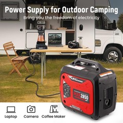 2850W Portable Inverter Generator Gas Powered Quiet Eco Parallel Ready