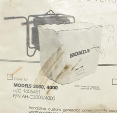 Vintage NOS Hondaline 3000 4000 Generator Cover Genuine Honda Accessory