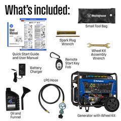 14500W Tri-Fuel Portable Generator – Remote Start, Transfer Switch Ready, Gas/Pr