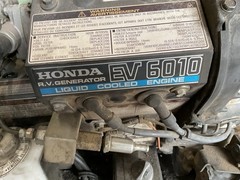 Lot of 2 Honda EV6010 6000W RV Generator Liquid-Cooled GX360 Engine *REPAIRS*