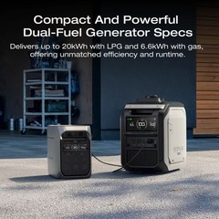EcoFlow SG3000 Smart Dual Fuel LPG丨Gas Generator Powered for Emergencies/Outdoor