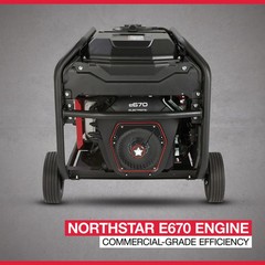 NorthStar Quiet Armor Commercial-Grade EFI Portable Generator with Electric