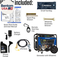 Outdoor Power Equipment 14500 Peak Watt Dual Fuel Home Backup Portable Generator