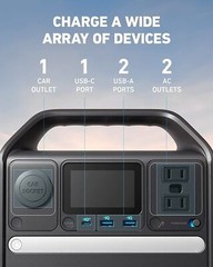 Anker 521 Portable Power Station 256Wh Solar Generator LiFeP04 Battery Pack 300W
