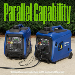 Whisper-Quiet 4000W Dual Fuel Inverter Generator with Remote Start & CO Sensor