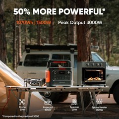 Jackery Explorer 1000 v2 Portable Power Station and 5M Extentsion Cord,1069Wh