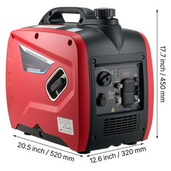 Uimoso 3000W Peak Watt Quiet Gas-Powered Inverter Generator